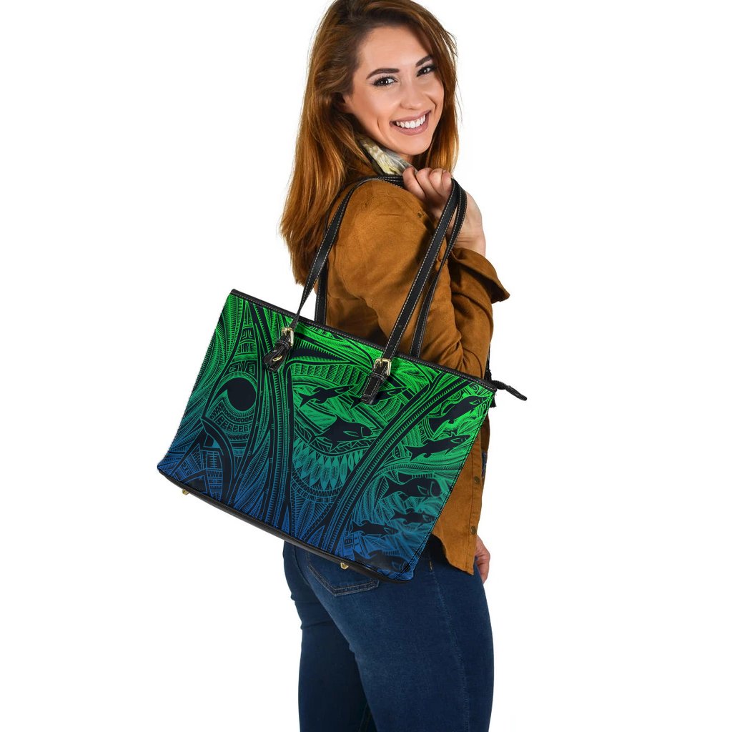 torres-strait-islanders-leather-tote-bag-ocean-art