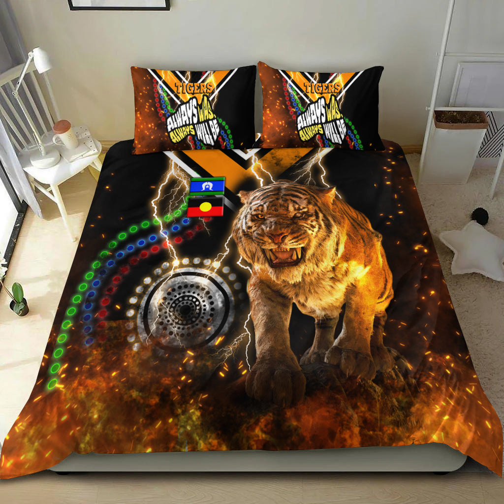 wests-tigers-naidoc-week-bedding-set-version-aboriginal-tiger-3d