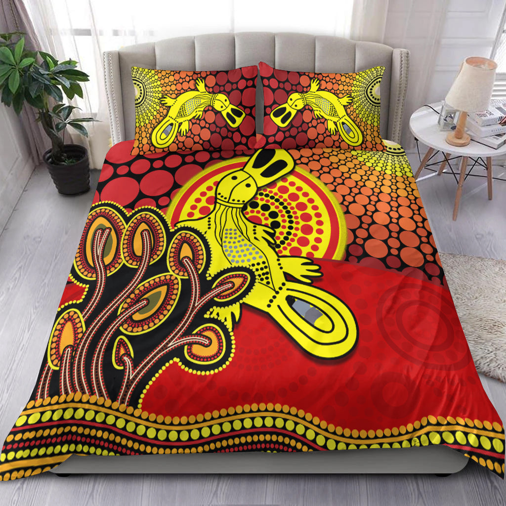 aboriginal-platypus-bedding-set-tree-on-the-hill-sunshine