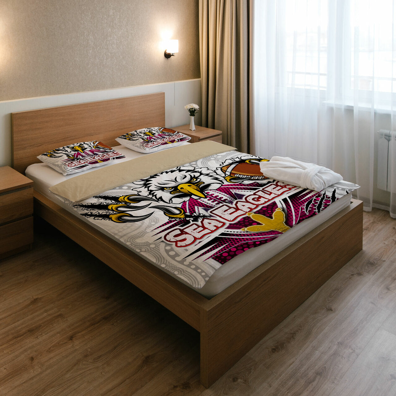 sea-eagles-rugby-custom-indigenous-bedding-set-super-sea-eagles-scratch-style