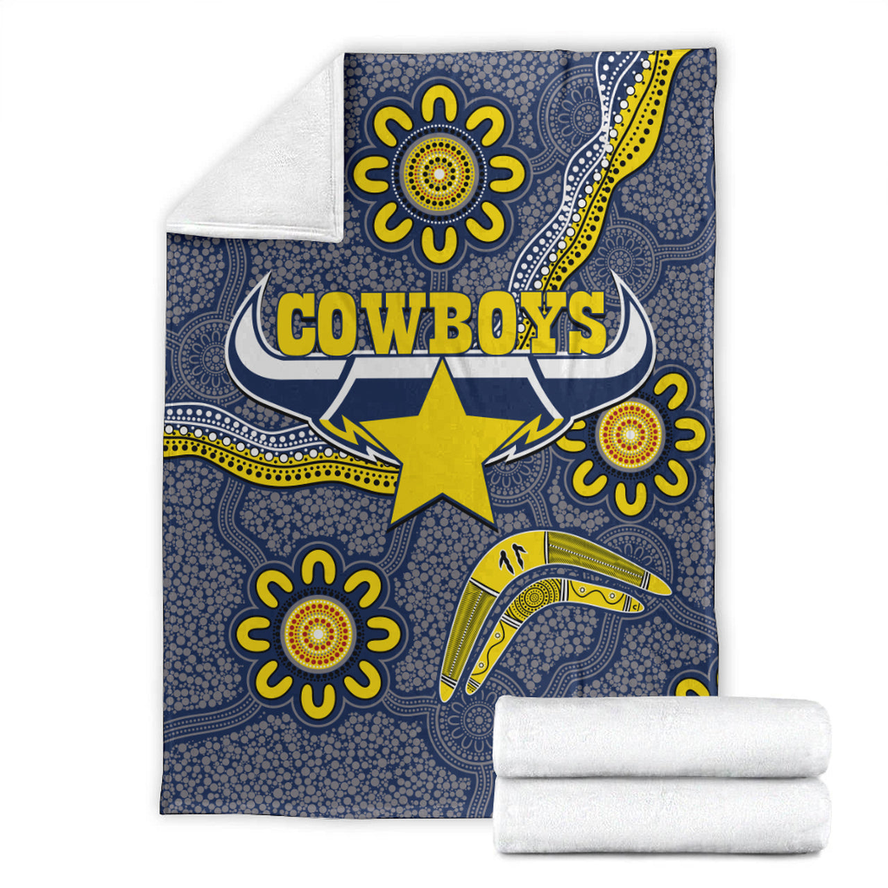 cowboys-rugby-blanket-aboriginal-boomerang-cowboys-blanket