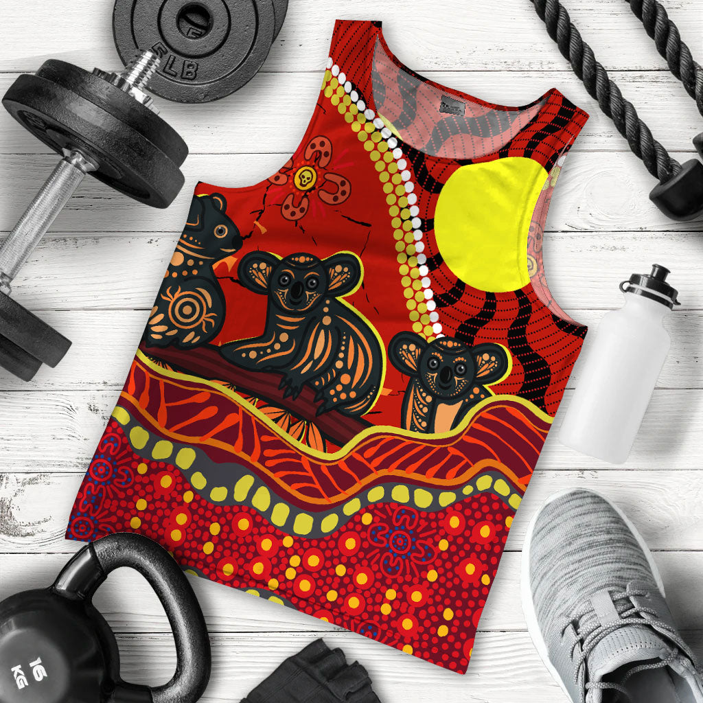 aboriginal-koala-painting-men-tank-top