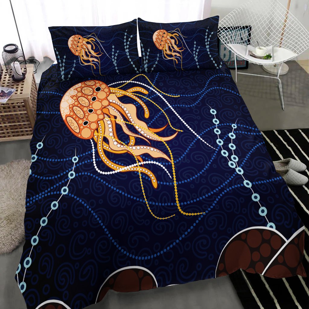 aboriginal-bedding-set-aboriginal-depicting-jellyfish