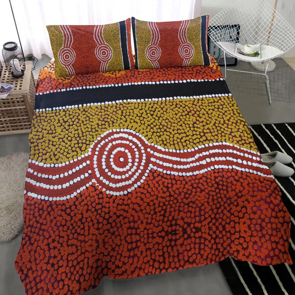 bedding-set-aboriginal-dot-style