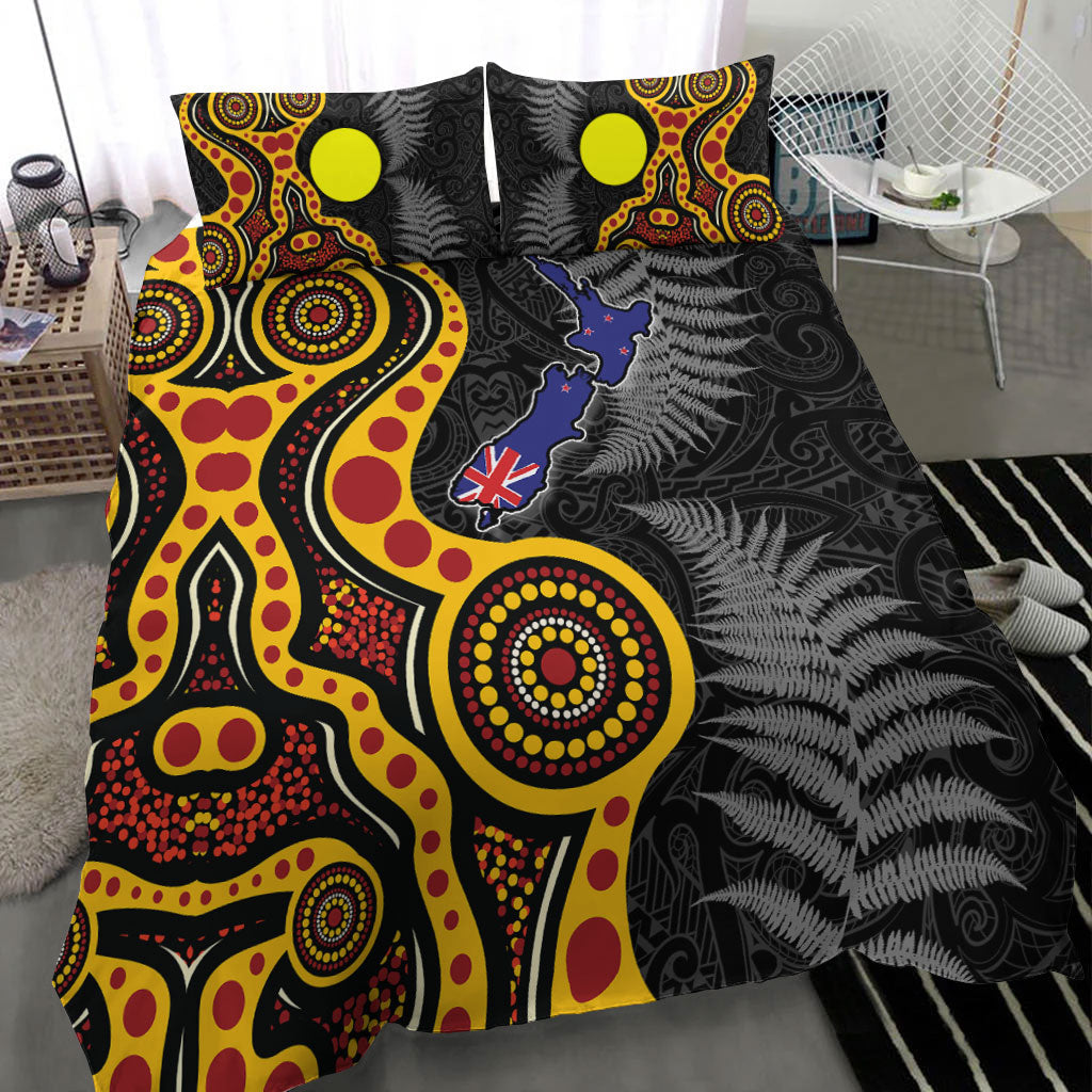 new-zealand-maori-combine-australia-aboriginal-bedding-set