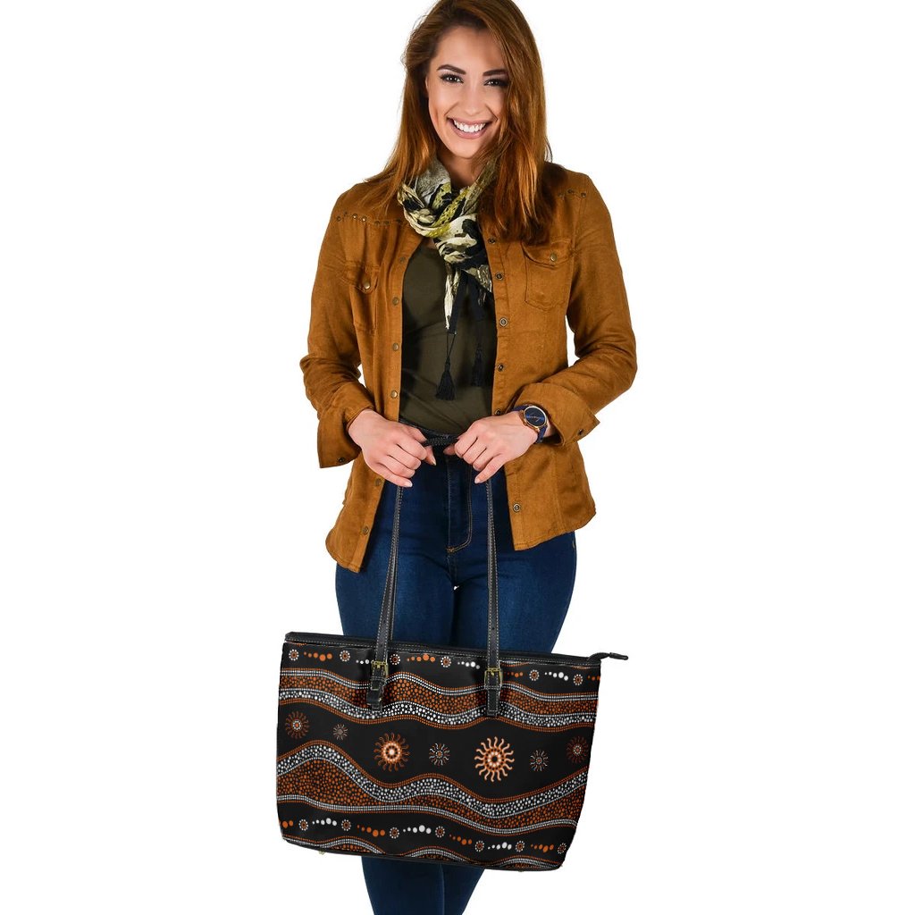 large-leather-tote-bag-aboriginal-pattern-with-tribal-sun