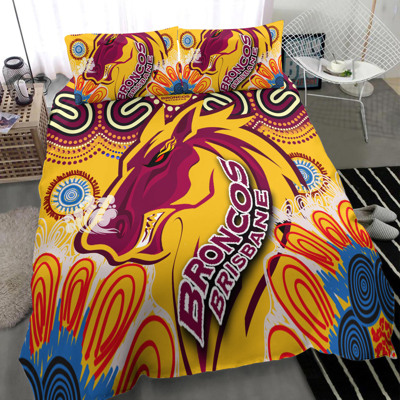 broncos-2022-rugby-custom-aboriginal-bedding-set-indigenous-super-broncos