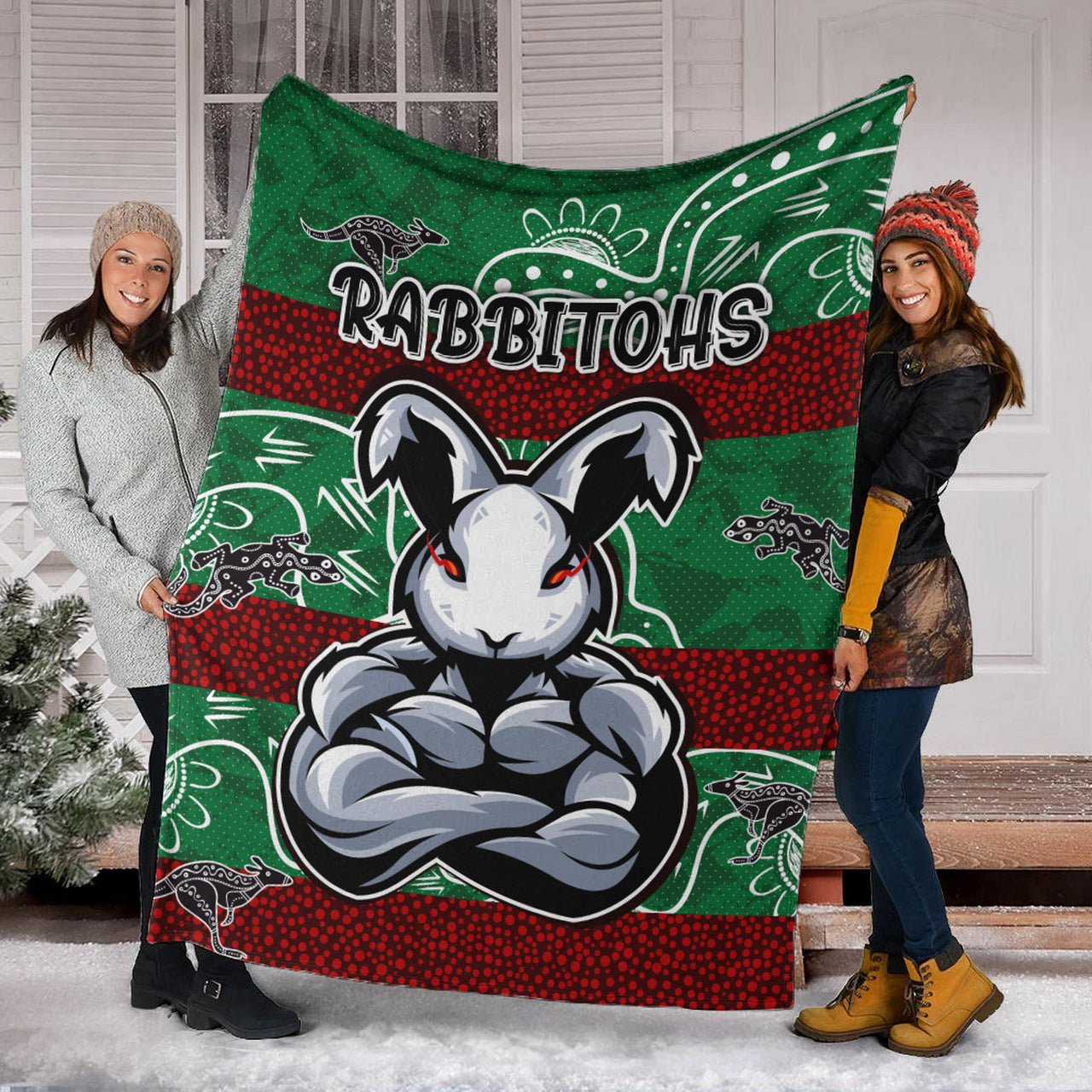 rabbitohs-blanket-custom-indigenous-super-rabbitohs-blanket