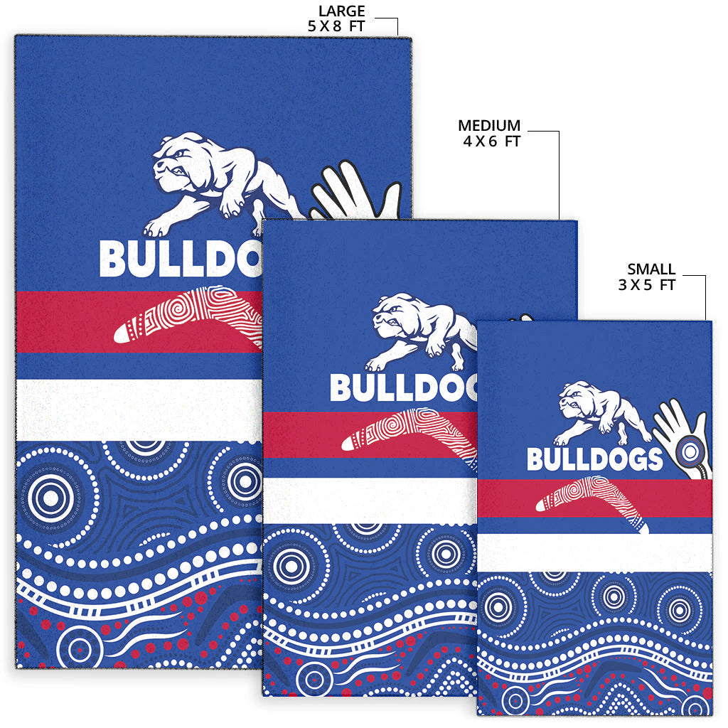 western-bulldogs-area-rug-aboriginal-dot-painting