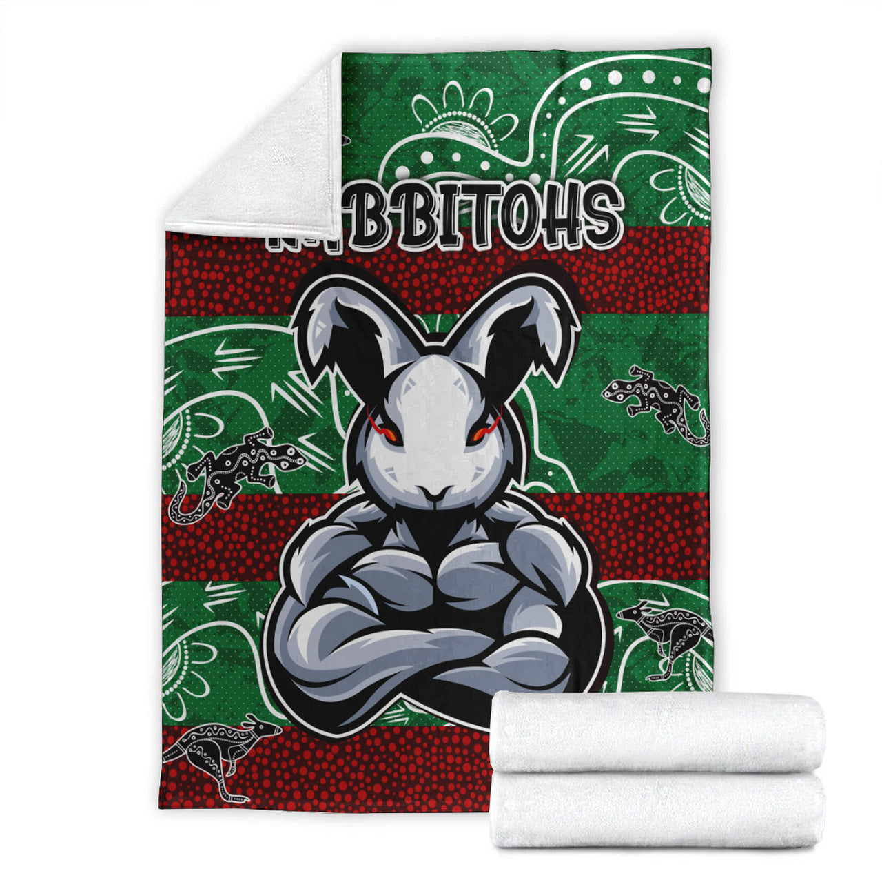 rabbitohs-blanket-custom-indigenous-super-rabbitohs-blanket