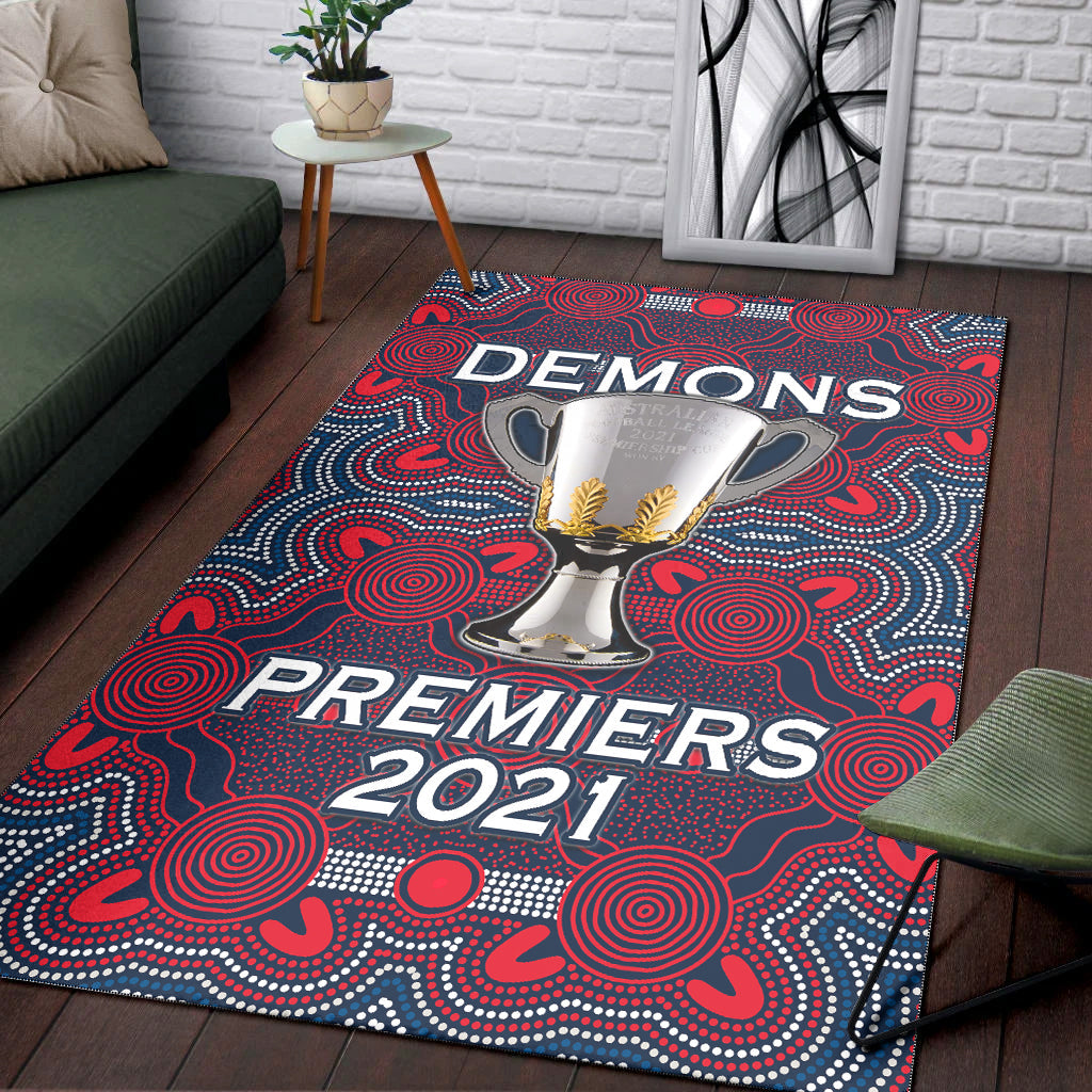 demons-indigenous-area-rug-premiers-2021-champion