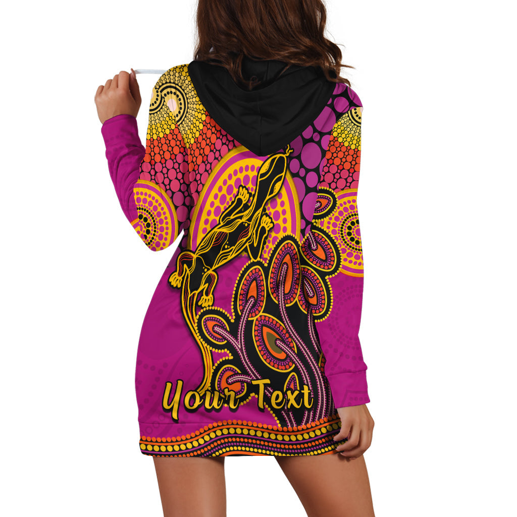 custom-personalised-aboriginal-lizard-hoodie-dress-tree-on-the-hill-sunshine