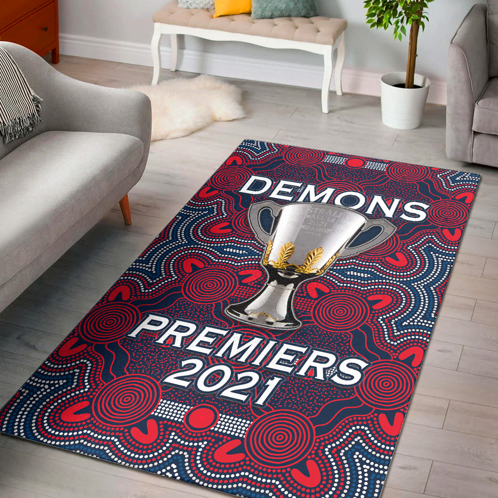 demons-indigenous-area-rug-premiers-2021-champion