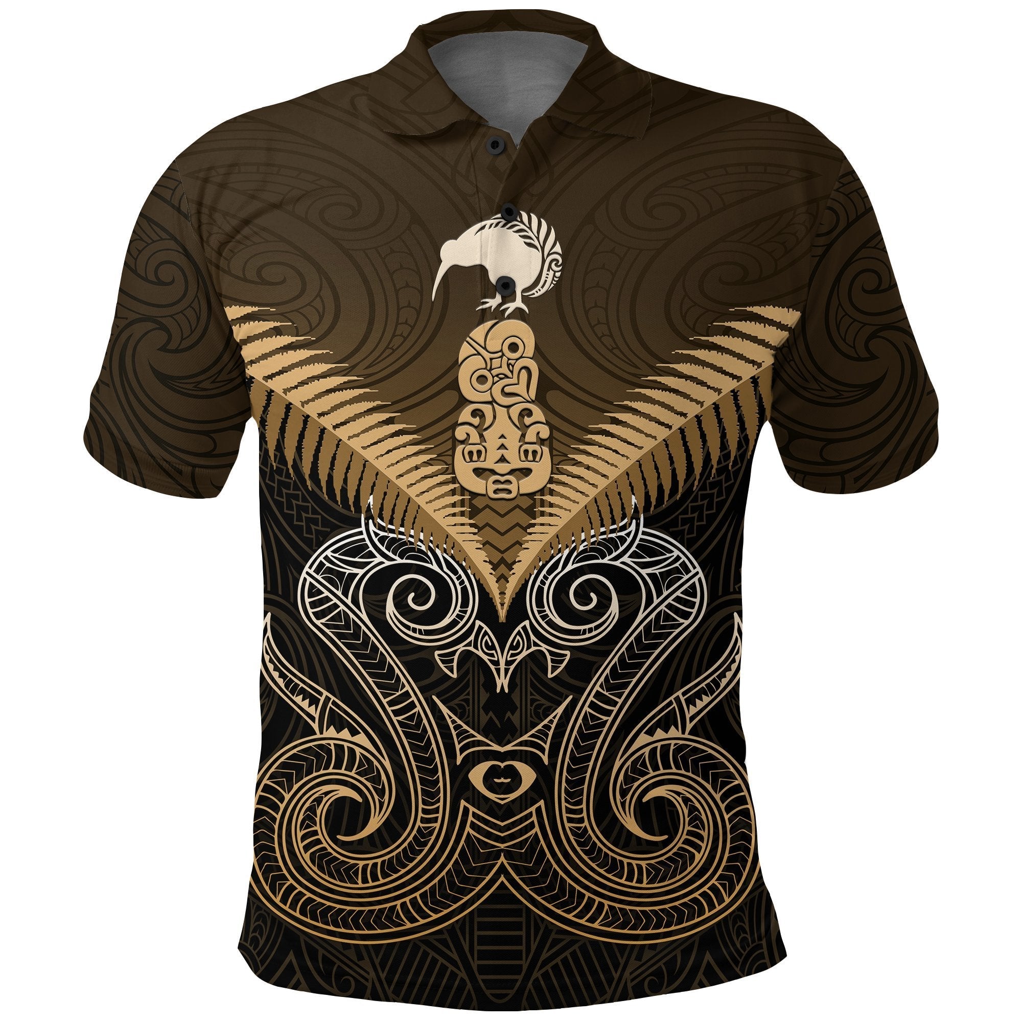 maori-manaia-new-zealand-polo-shirt-gold