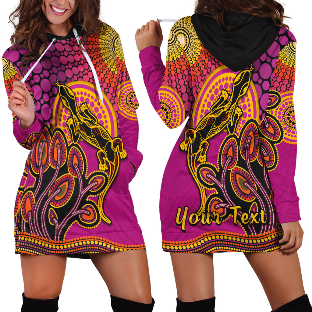 custom-personalised-aboriginal-lizard-hoodie-dress-tree-on-the-hill-sunshine