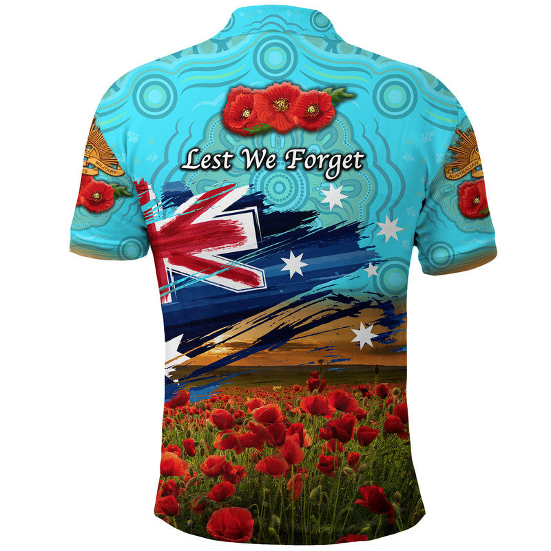 australia-aboriginal-anzac-polo-shirt-poppy-vibes-blue