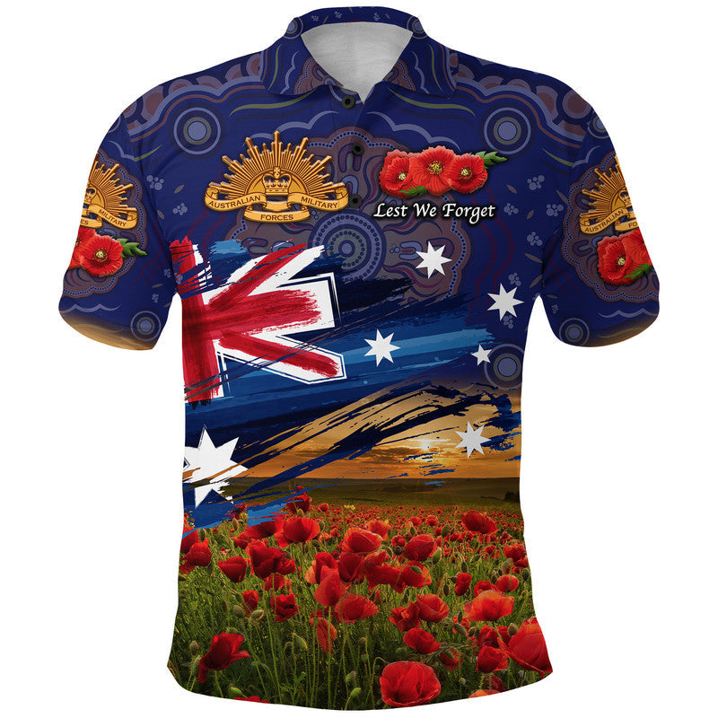 australia-aboriginal-anzac-polo-shirt-poppy-vibes-navy