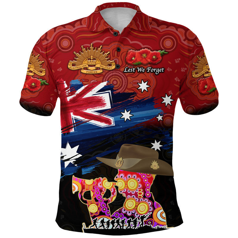 australia-aboriginal-anzac-polo-shirt-remembrance-vibes-red