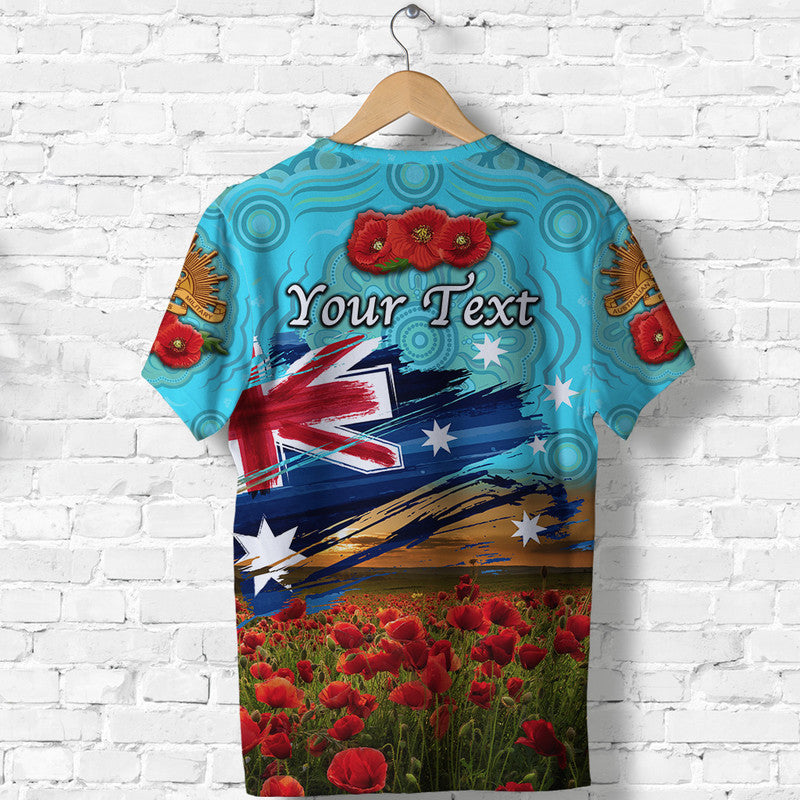 custom-personalised-australia-aboriginal-anzac-t-shirt-poppy-vibes-blue