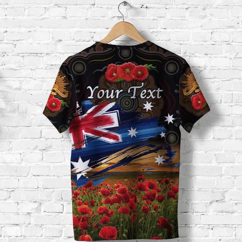 custom-personalised-australia-aboriginal-anzac-t-shirt-poppy-vibes-black