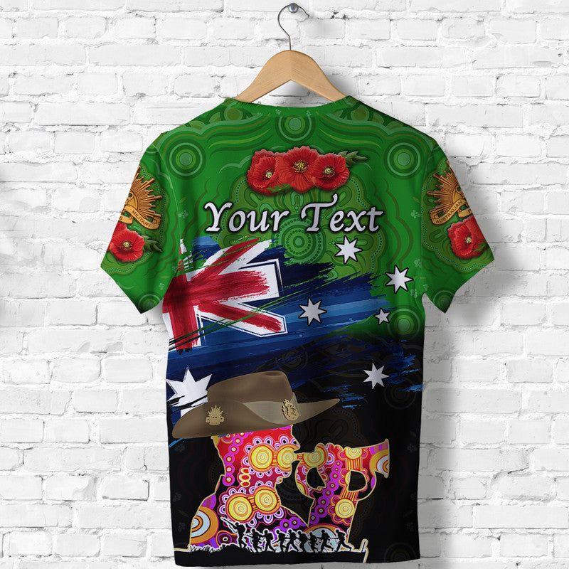 custom-personalised-australia-aboriginal-anzac-t-shirt-remembrance-vibes-green