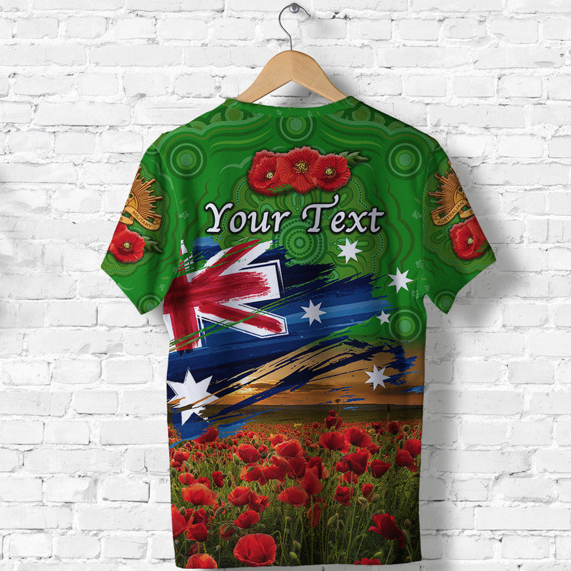 custom-personalised-australia-aboriginal-anzac-t-shirt-poppy-vibes-green