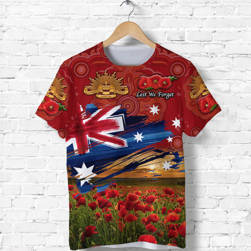 australia-aboriginal-anzac-t-shirt-poppy-vibes-red