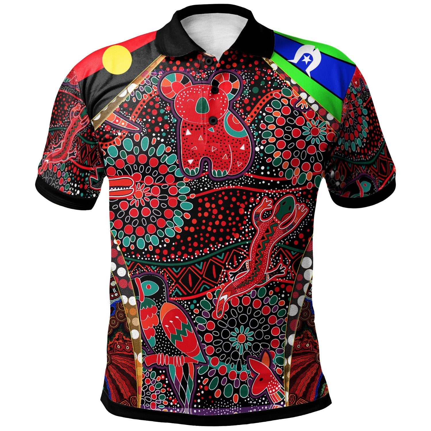 polo-shirt-aboriginal-animal-dot-patterns