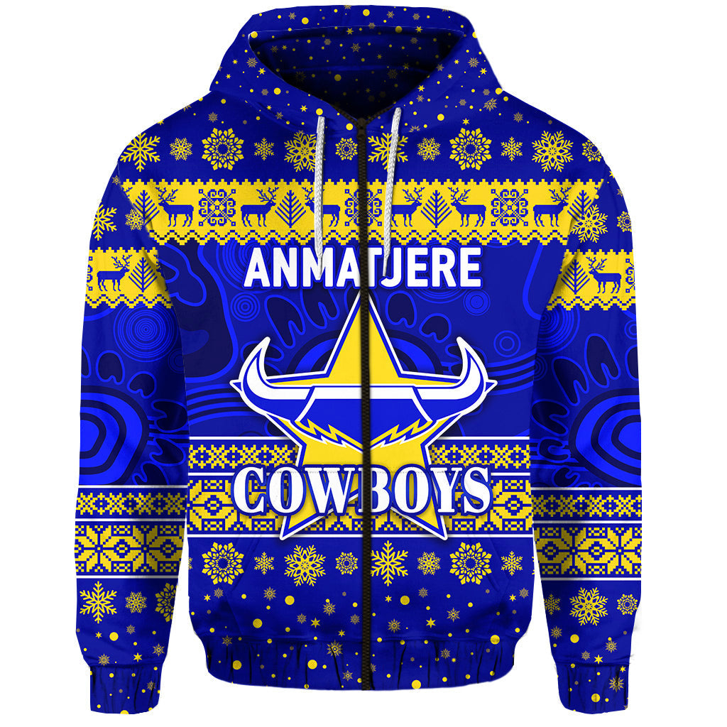 custom-personalised-anmatjere-cowboys-football-club-zip-hoodie-christmas-simple-style