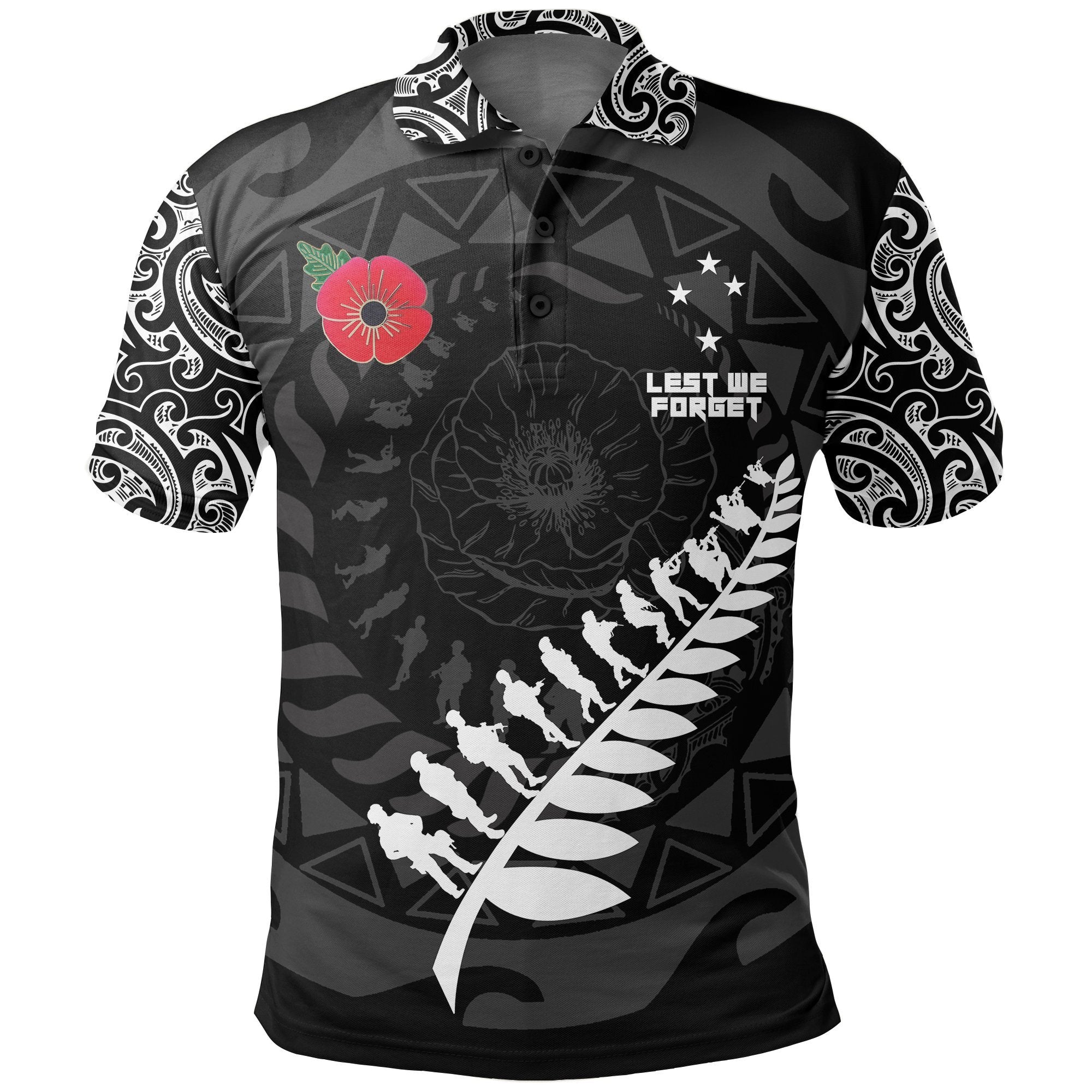 anzac-tattoo-new-zealand-polo-shirt-lest-we-forget-golf-shirts