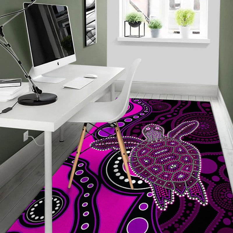 aboriginal-turtle-area-rug-pink-style