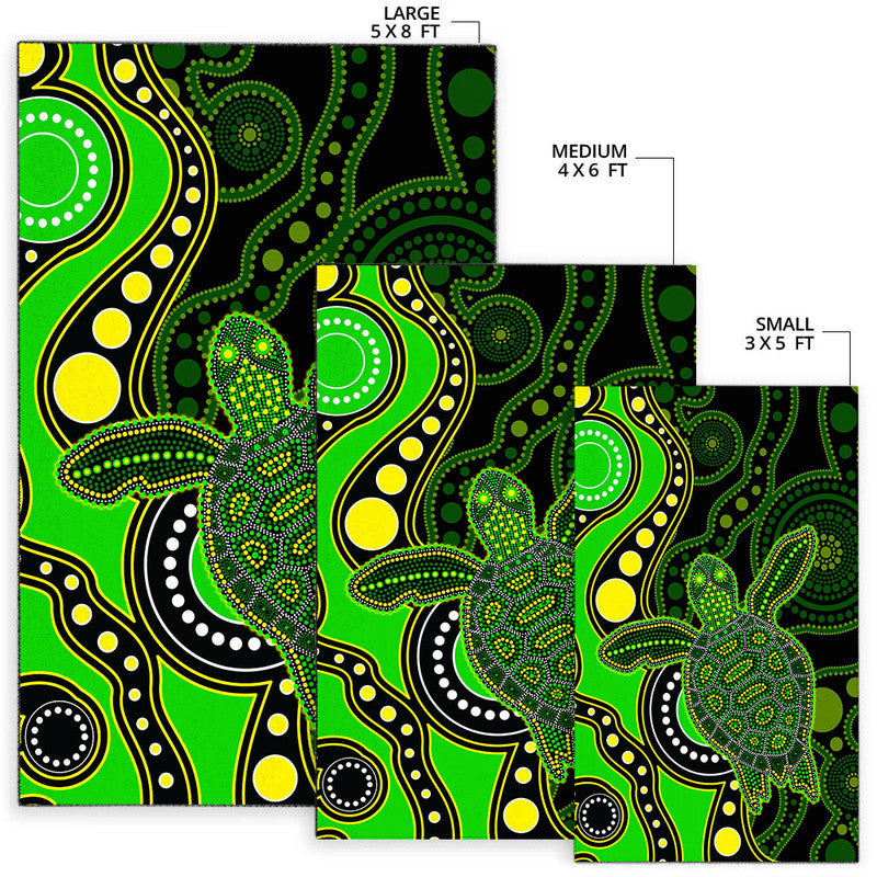 aboriginal-turtle-area-rug-green-style