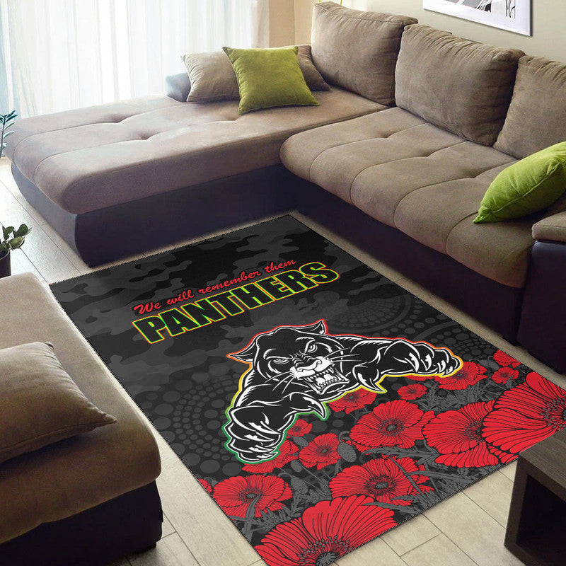 panthers-rugby-anzac-area-rug-angry-panther-camouflage-with-poppy-no2