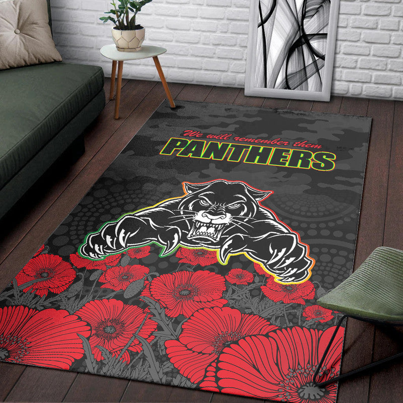 panthers-rugby-anzac-area-rug-angry-panther-camouflage-with-poppy-no2