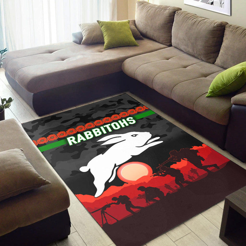 south-sydney-rabbitohs-anzac-2022-area-rug-simple-style-black