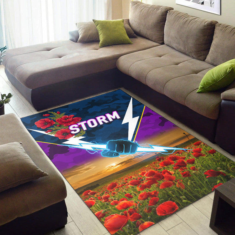 melbourne-storm-anzac-2022-area-rug-poppy-flowers-vibes