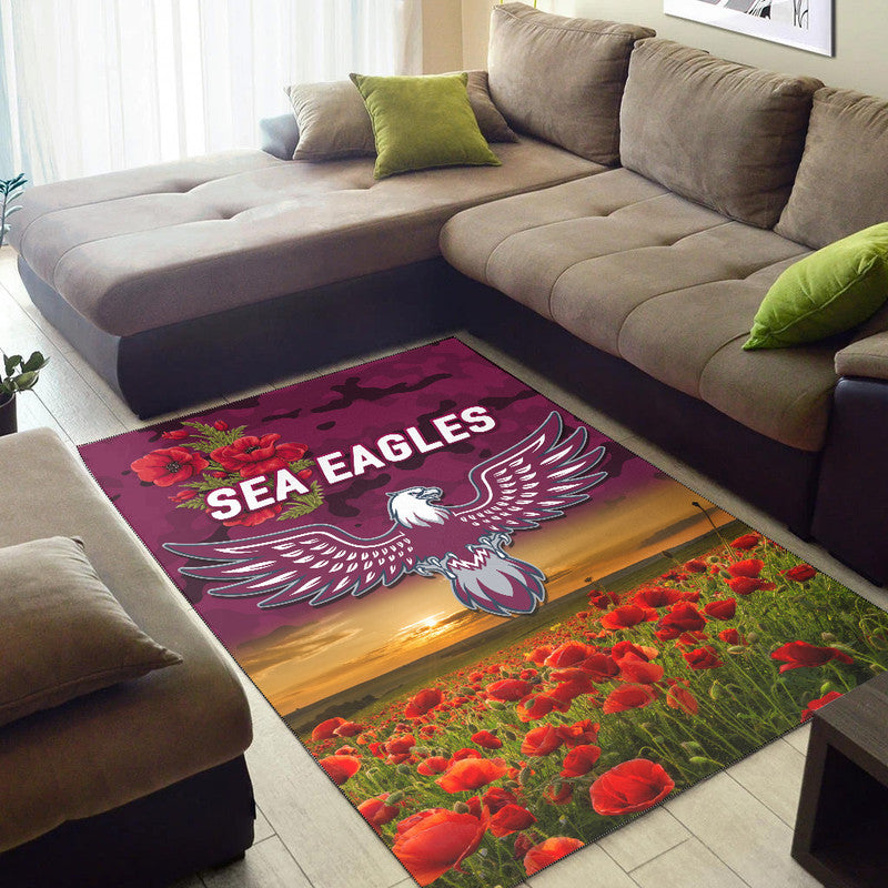 manly-warringah-sea-eagles-anzac-2022-area-rug-poppy-flowers-vibes