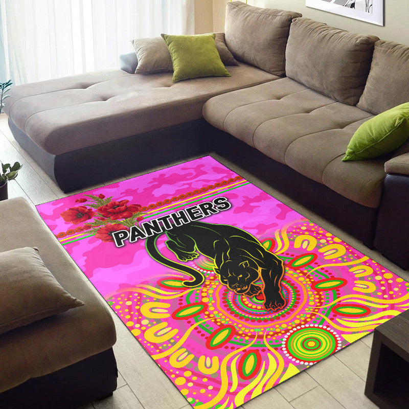 penrith-panthers-anzac-2022-area-rug-indigenous-vibes-pink