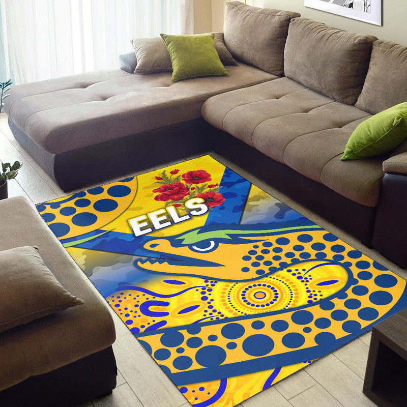 parramatta-eels-anzac-2022-area-rug-indigenous-vibes-gold