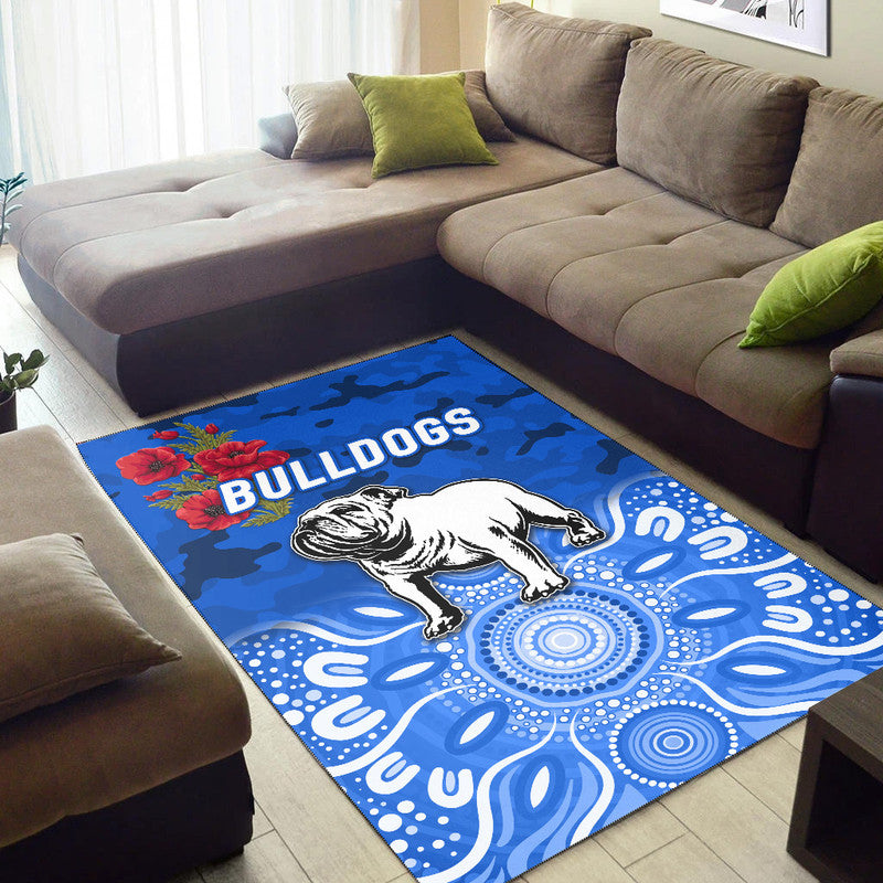 canterbury-bankstown-bulldogs-anzac-2022-area-rug-indigenous-vibes-blue