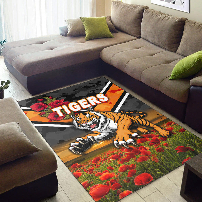 wests-tigers-anzac-2022-area-rug-poppy-flowers-vibes