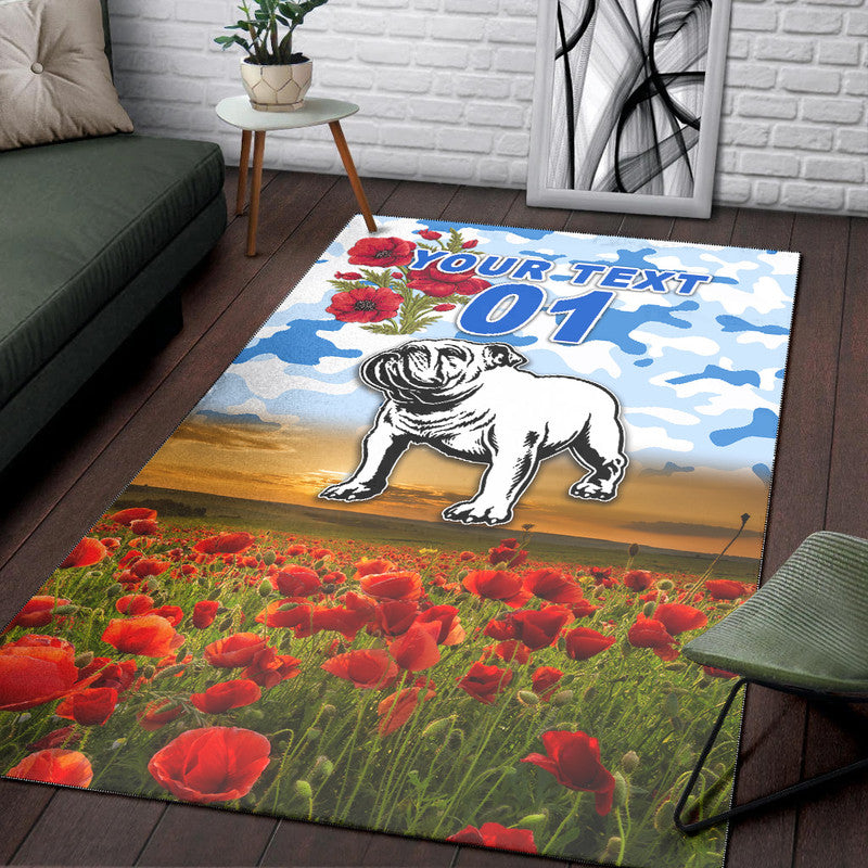 custom-personalised-canterbury-bankstown-bulldogs-anzac-2022-area-rug-poppy-flowers-vibes-white