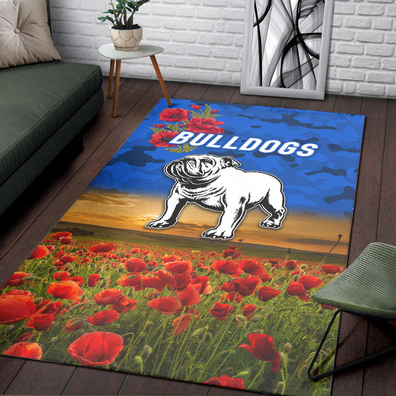 canterbury-bankstown-bulldogs-anzac-2022-area-rug-poppy-flowers-vibes-blue