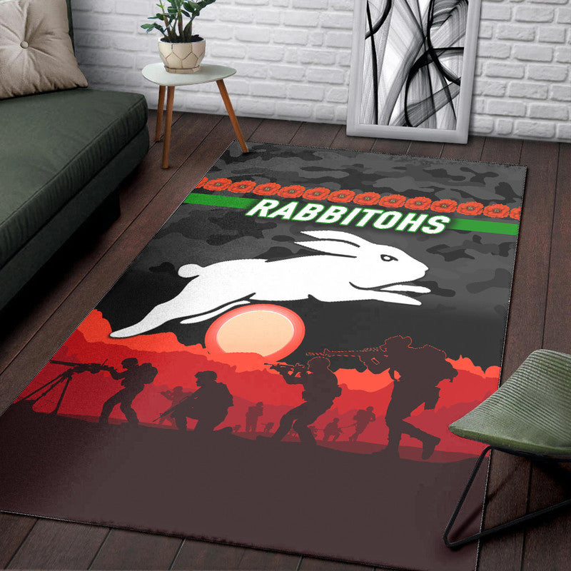 south-sydney-rabbitohs-anzac-2022-area-rug-simple-style-black