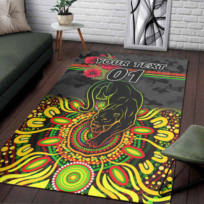 custom-personalised-penrith-panthers-anzac-2022-area-rug-indigenous-vibes-black