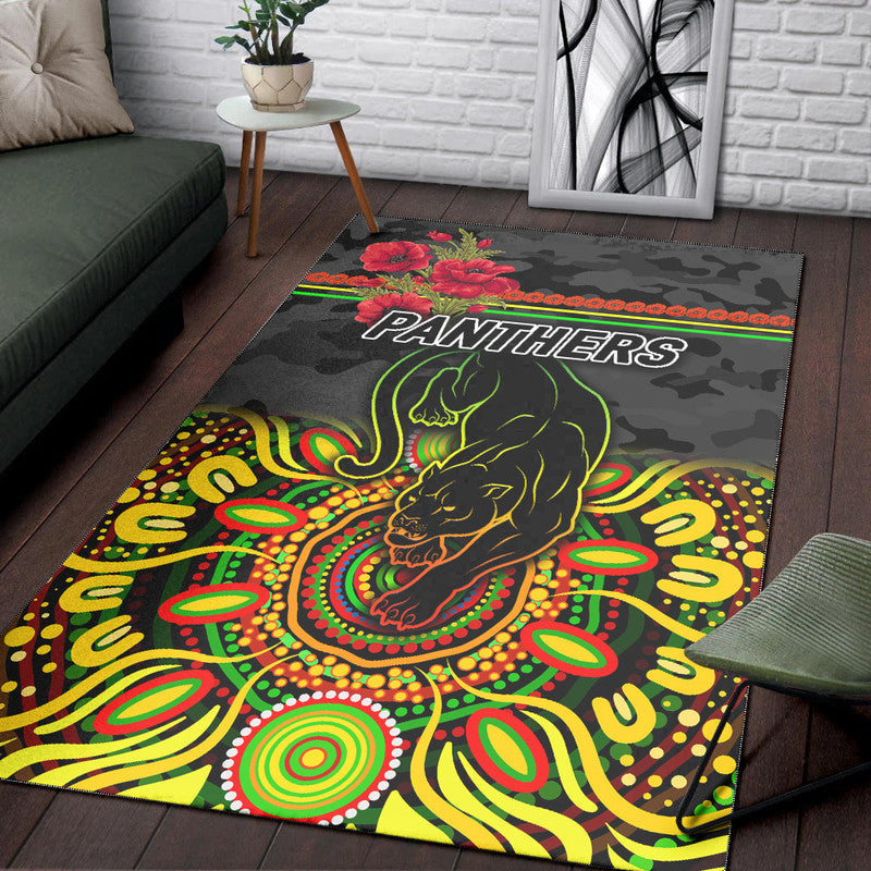 penrith-panthers-anzac-2022-area-rug-indigenous-vibes-black