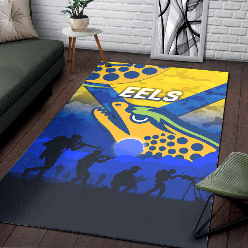 parramatta-eels-anzac-2022-area-rug-simple-style-gold