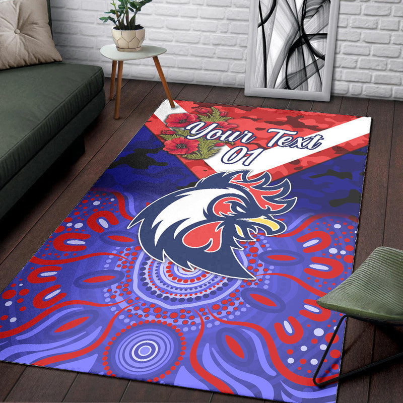 custom-personalised-sydney-roosters-anzac-2022-area-rug-indigenous-vibes-blue