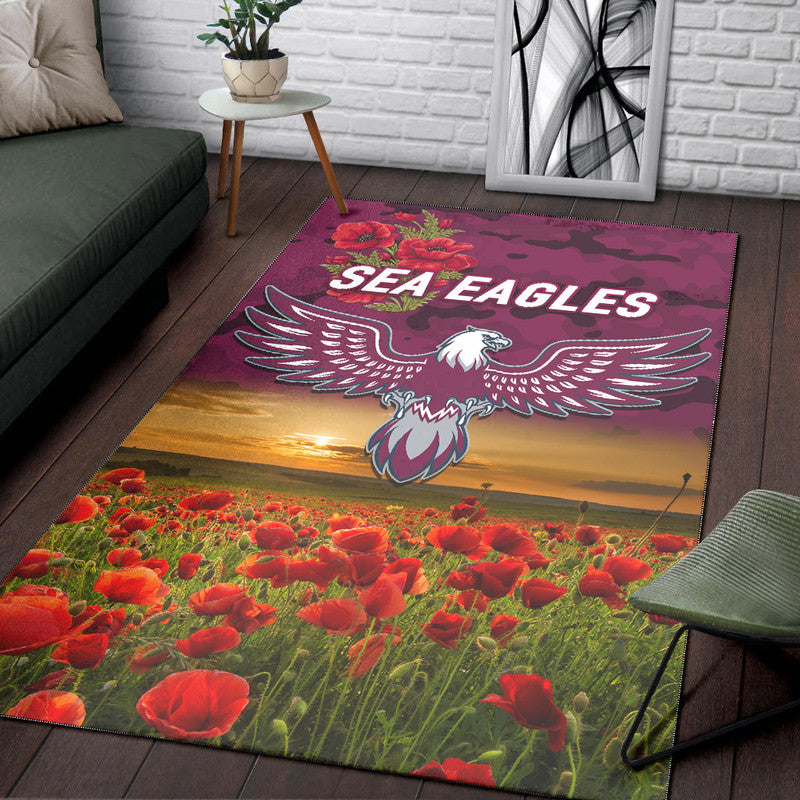 manly-warringah-sea-eagles-anzac-2022-area-rug-poppy-flowers-vibes