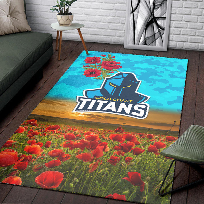 gold-coast-titans-anzac-2022-area-rug-poppy-flowers-vibes